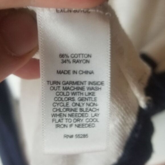 Express Lightweight Sweater Striped Blue and White Size Small - Picture 3 of 5